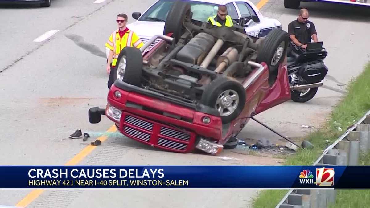 Traffic crash shuts down portion of I40 in WinstonSalem, near Highway 421