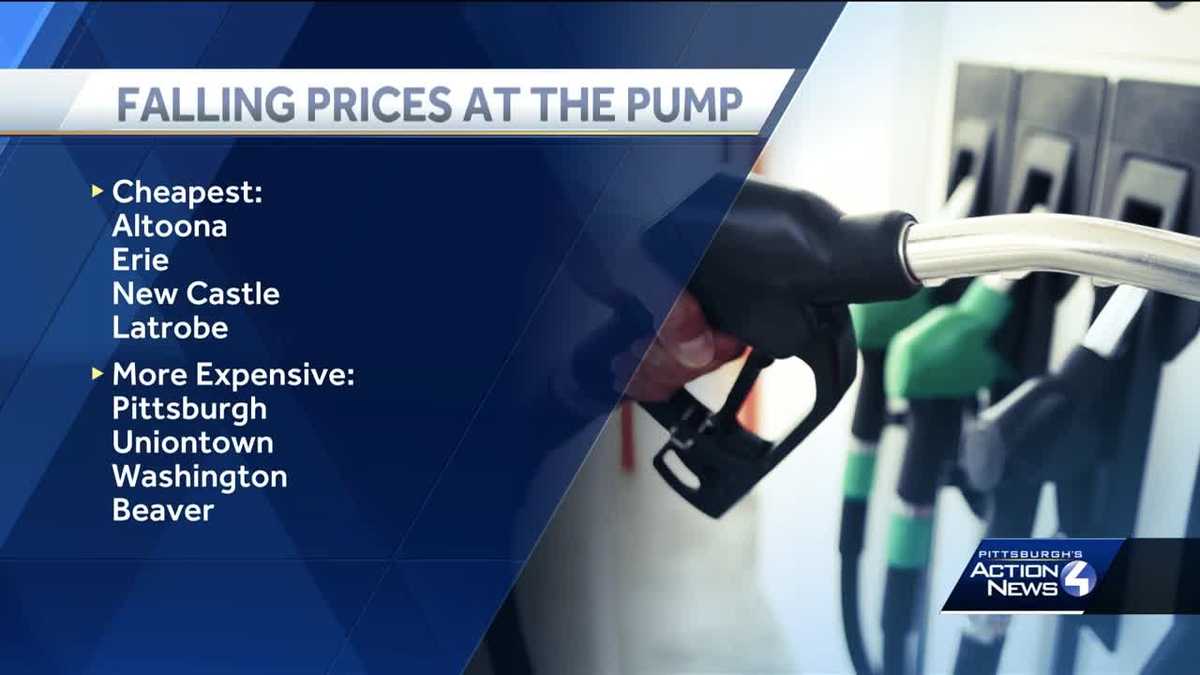 Gas prices drop in Western Pennsylvania