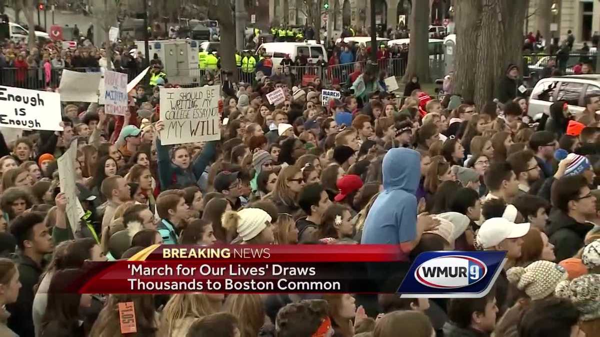 Boston's 'March For Our Lives' draws tens of thousands