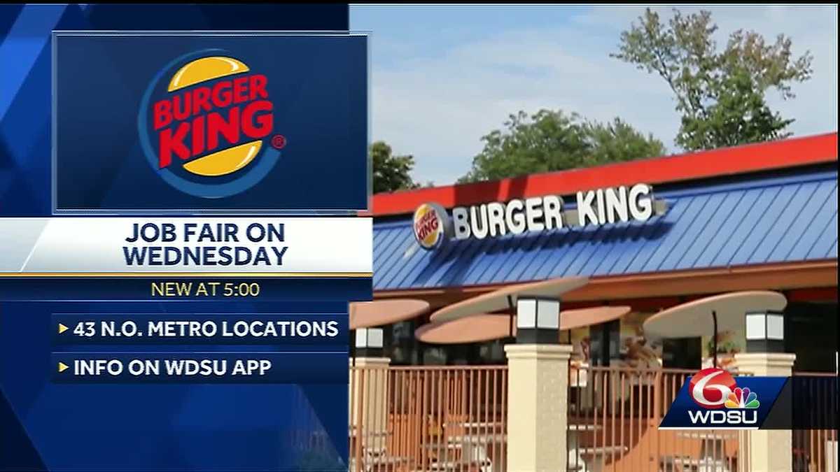 Burger King hosting job fair in New Orleans