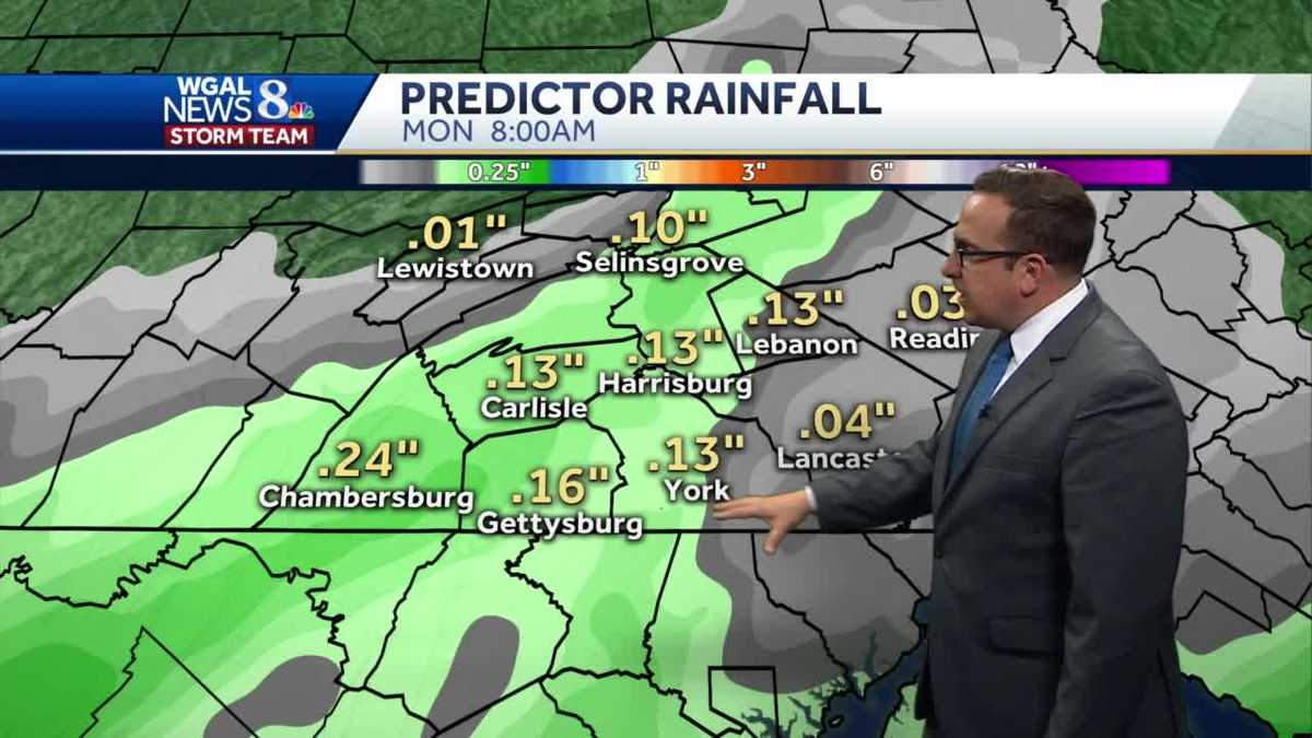 Light Showers Likely Sunday; Pleasant Weather Returns Monday