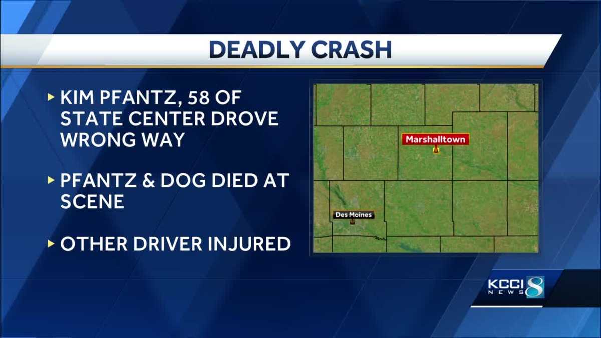 Woman and dog killed, 1 injured in Marshalltown crash