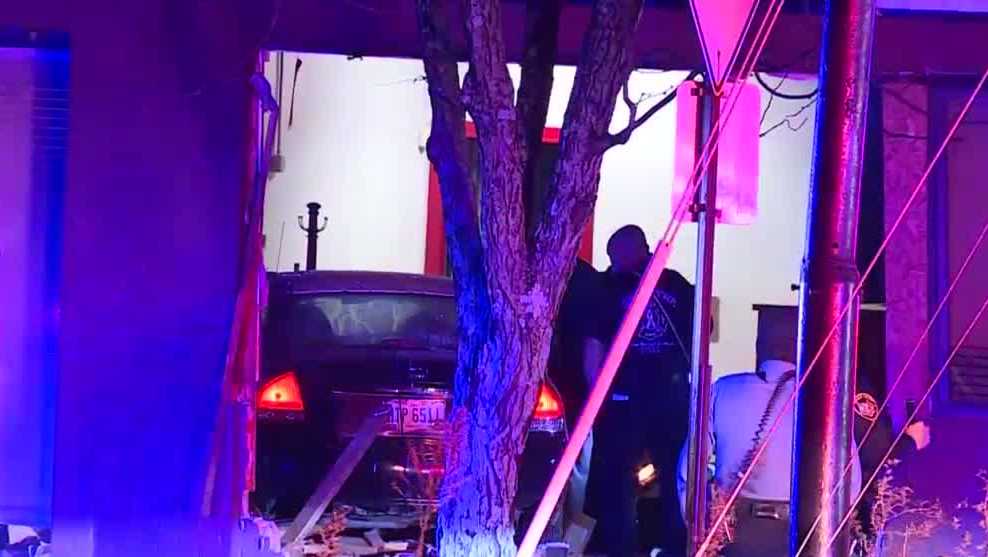 Police chase ends with car crashing into Cheviot building