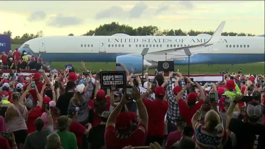 Trump Supporters In Western Pennsylvania Gather For Campaign Rally In Latrobe
