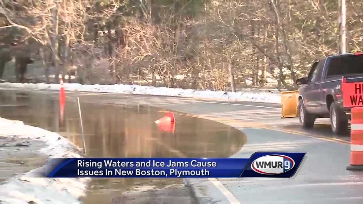 Ice jams flood roads throughout New Hampshire