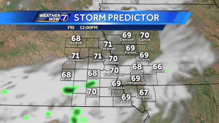 Spotty Showers Possible Friday, Turning Cooler This Weekend