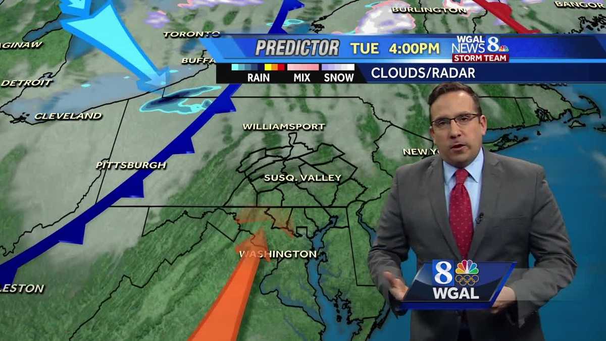 Cool & Mostly Cloudy Tonight, Warmer & Breezy Tuesday