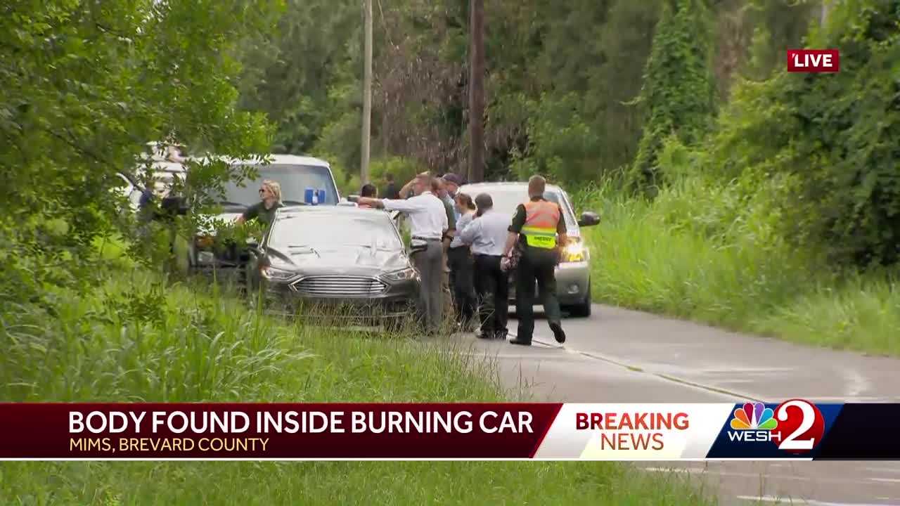 Body Found In Burning Vehicle In Mims, Officials Say