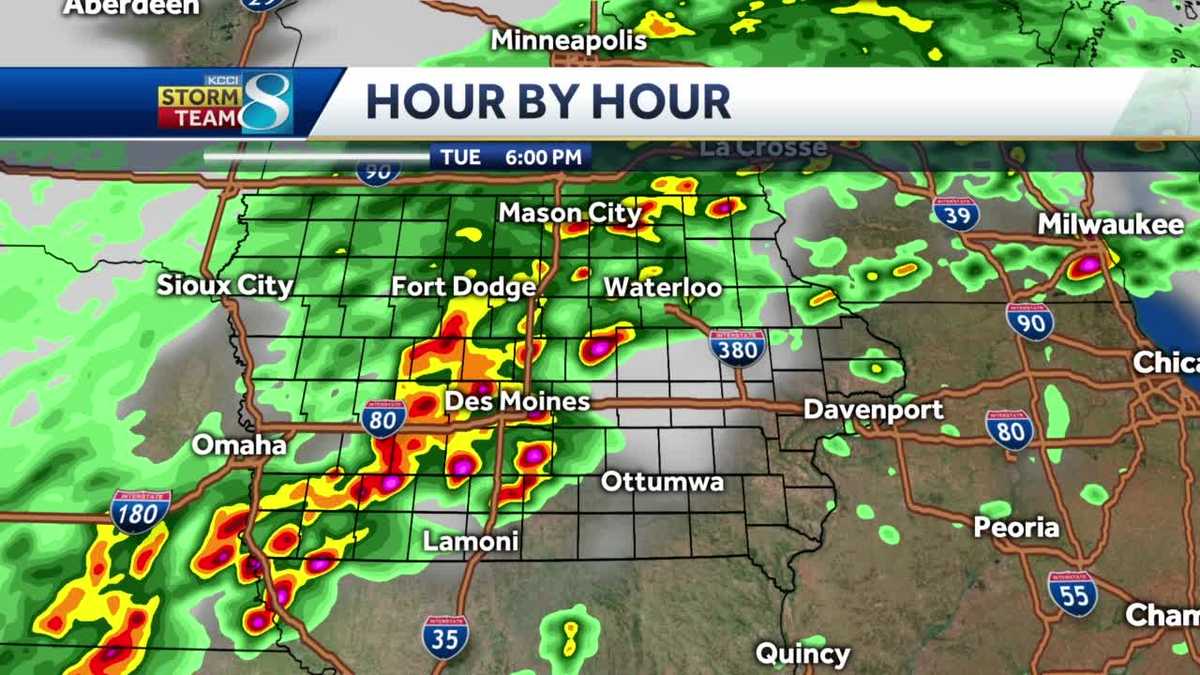 Tracking PM storms that could be severe