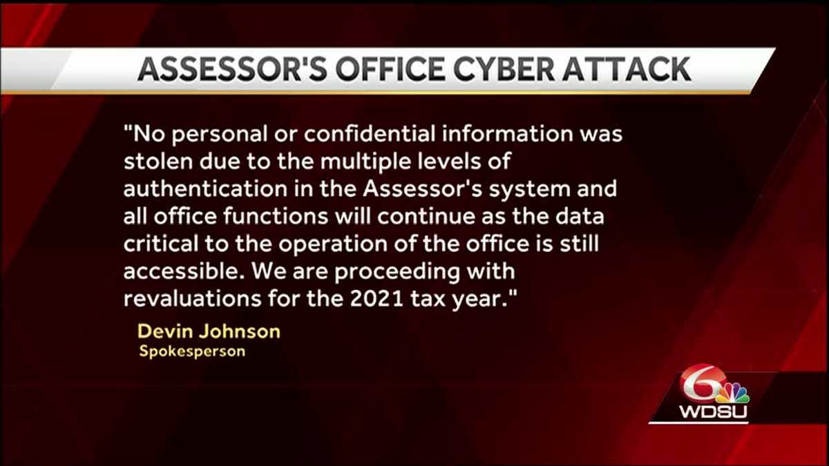 Orleans Parish Assessor's Office latest victim of cyber attack; office