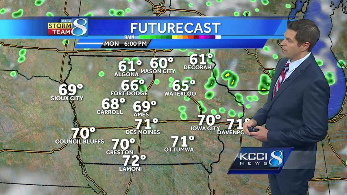 Videocast: Isolated showers possible Monday