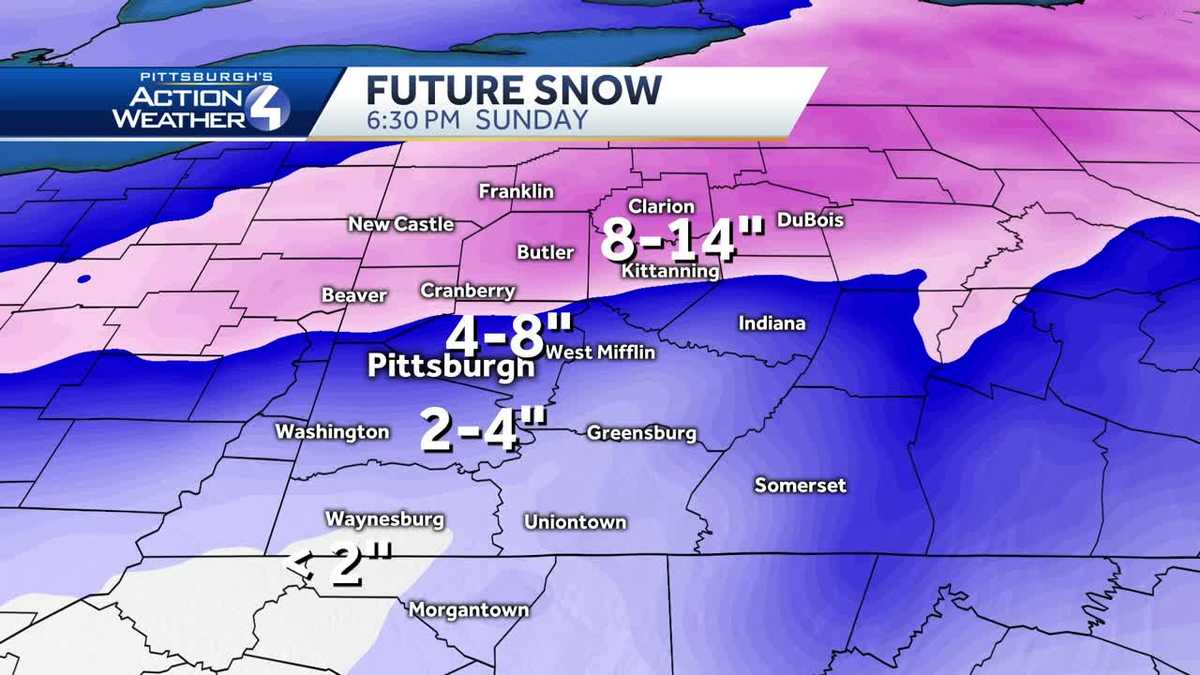 Pittsburgh weather Tracking multiple possibilities for weekend storm