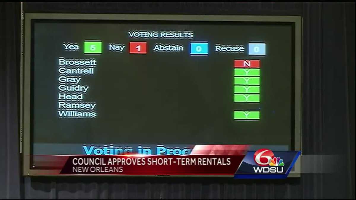 New Orleans City Council Approves Motion For Short Term Rentals