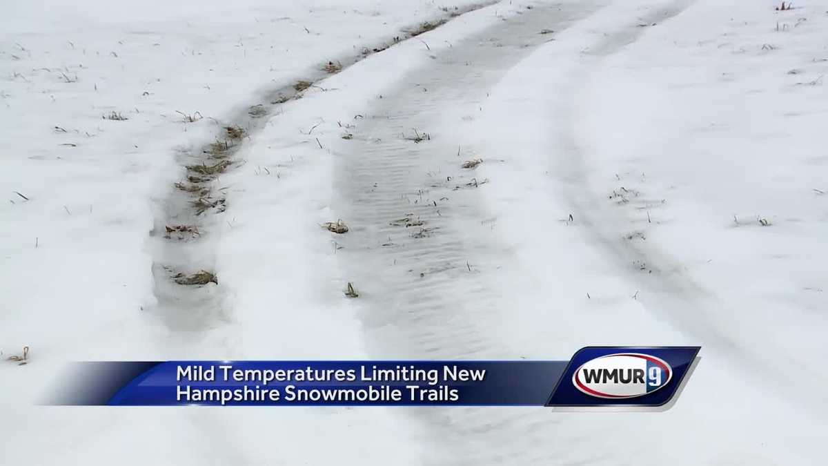 Mild temperatures limit New Hampshire snowmobile trails