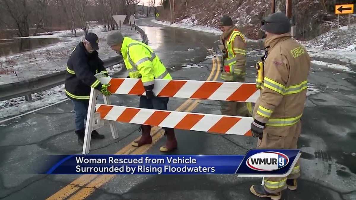 Flooded roads strand drivers in high waters