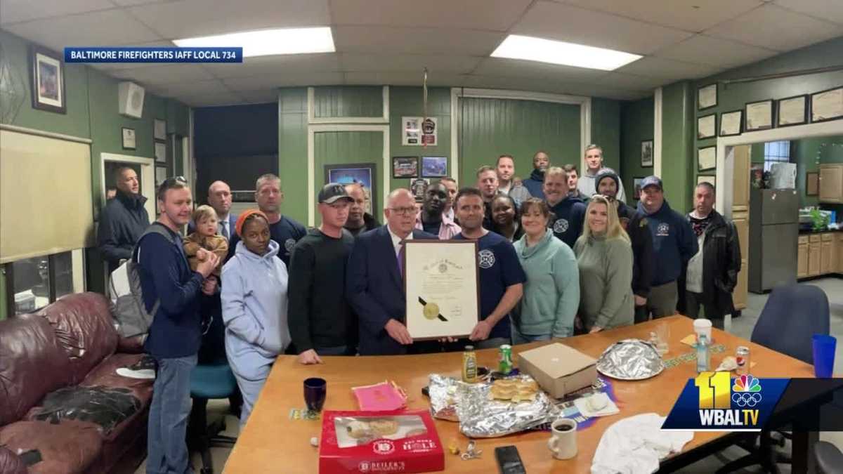 Baltimore firefighters killed in rowhome fire honored by governor