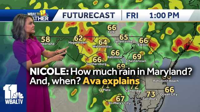 Tropical Storm Nicole: How much rain in Maryland on Friday? - Vimarsana News
