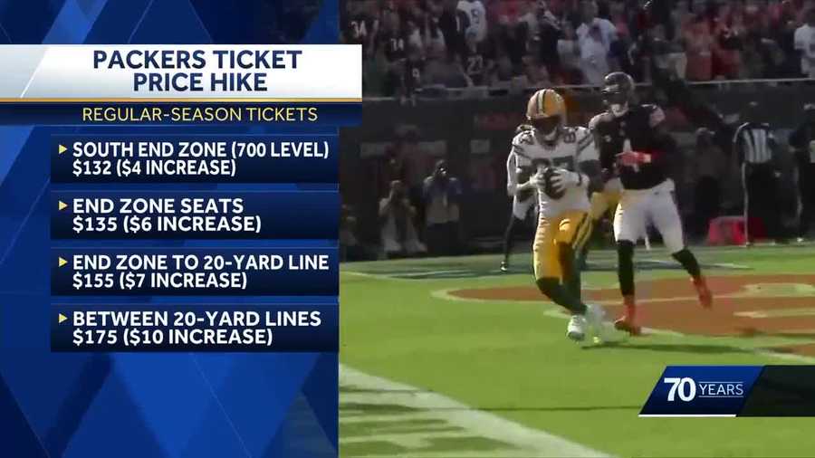 Packers ticket price hike