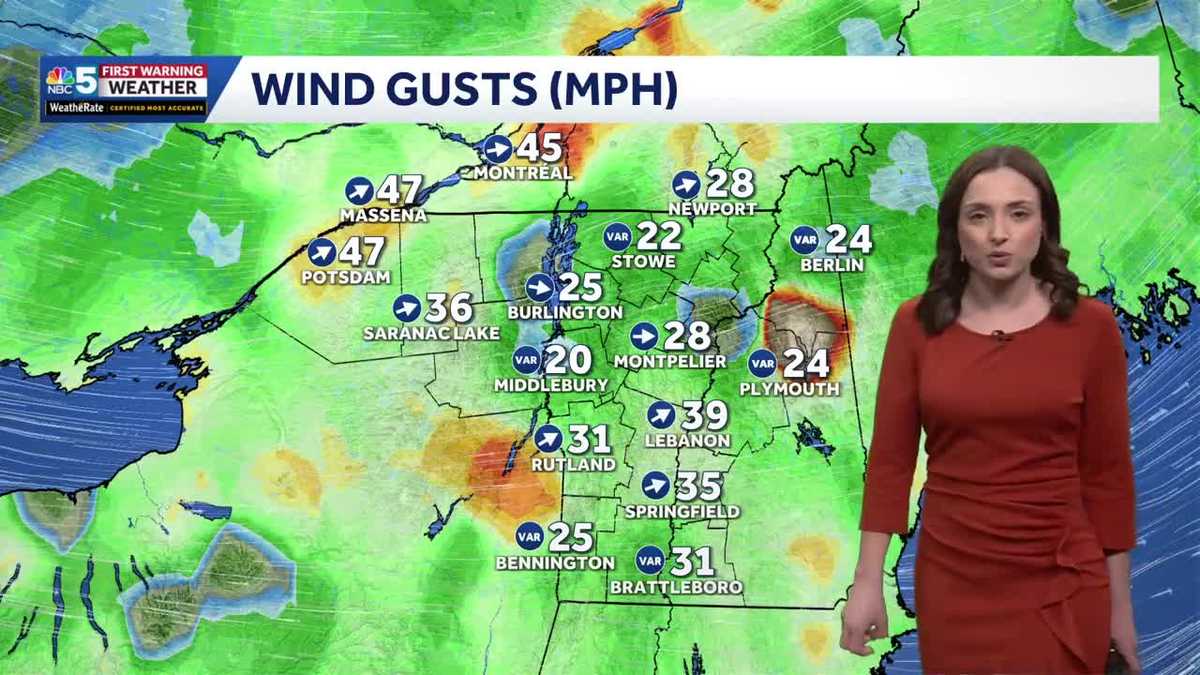 Slick spots, additional power outages possible on St. Patrick's Day in Vermont, New York