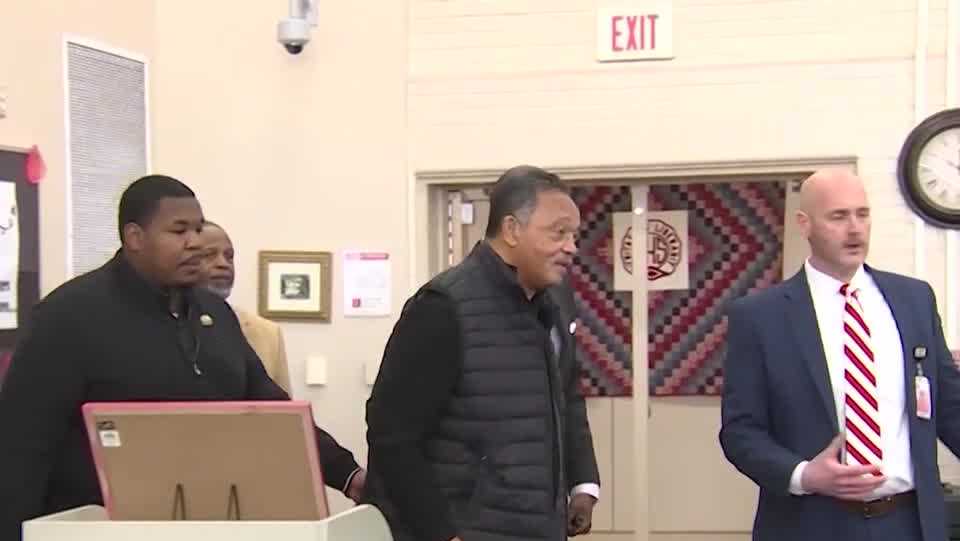 Look back: Jesse Jackson visited Greenville High School in 2022