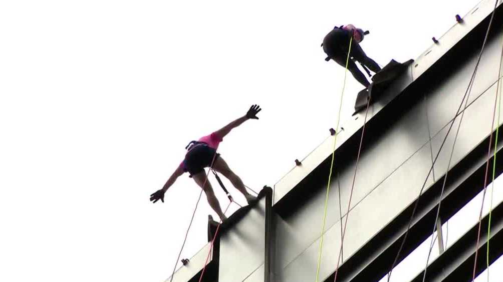 Troy Lynch goes 'Over the Edge' to raise money for NH nonprofit