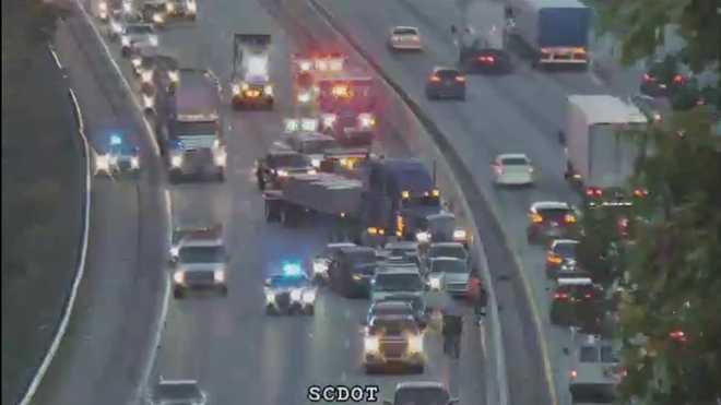 All lanes back open on I-85 after crash blocked lanes Tuesday morning