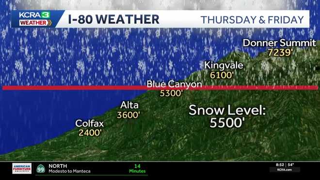 Sierra snow forecast: A white Christmas is expected in California