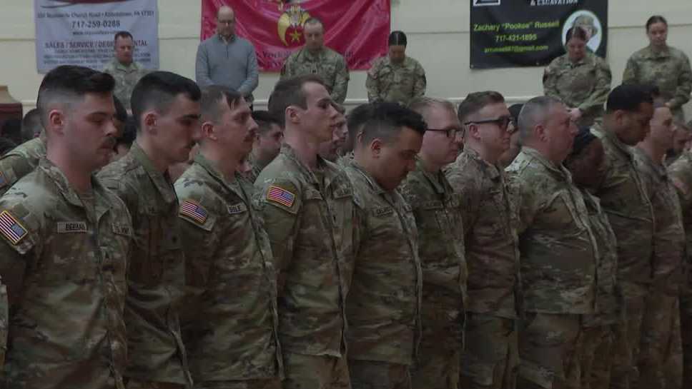 Pennsylvania National Guard soldiers honored before deployment