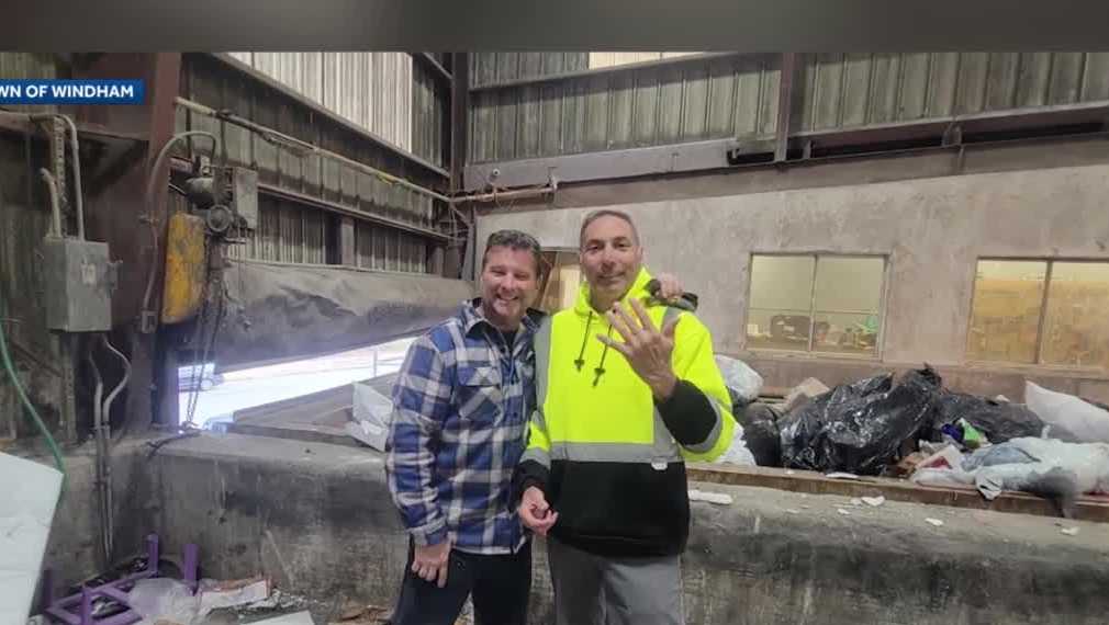 Windham man finds lost wedding ring after searching through trash transfer station