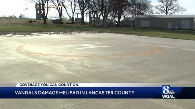 Vandals caught on camera damaging helipad in Lancaster County - Vimarsana News