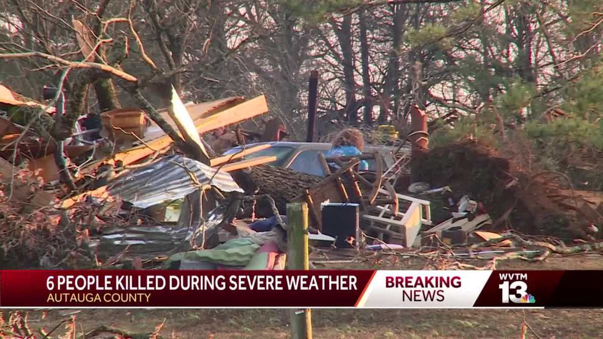 Seven dead, several homes destroyed after tornadoes in Alabama counties ...