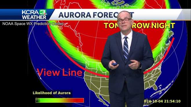 Aurora forecast for Saturday.