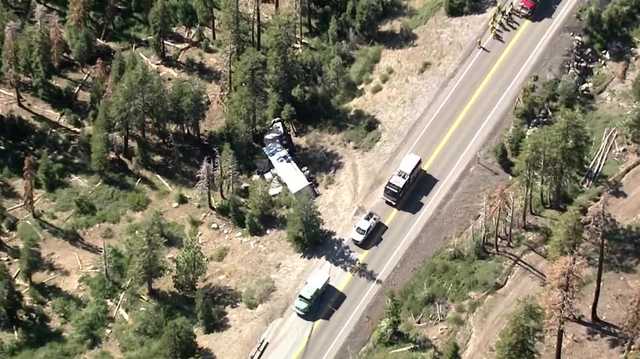 Semi-truck goes off the road on Highway 88 in Amador County - Vimarsana News