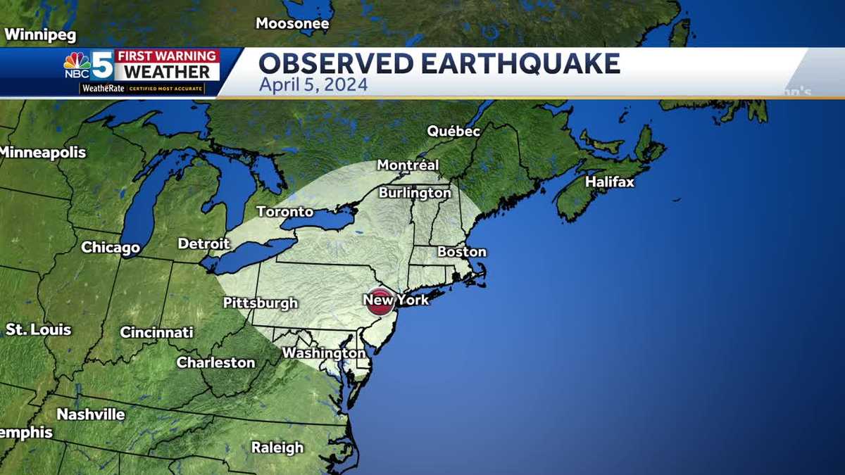 Largest earthquake in vermont