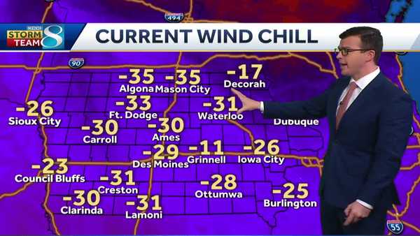 dangerously cold wind chills tuesday morning