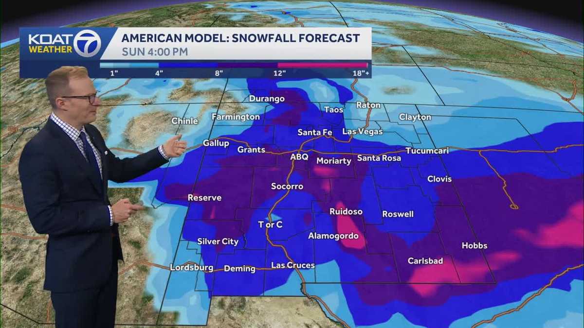New Mexico could see rain and snow late Friday into the weekend