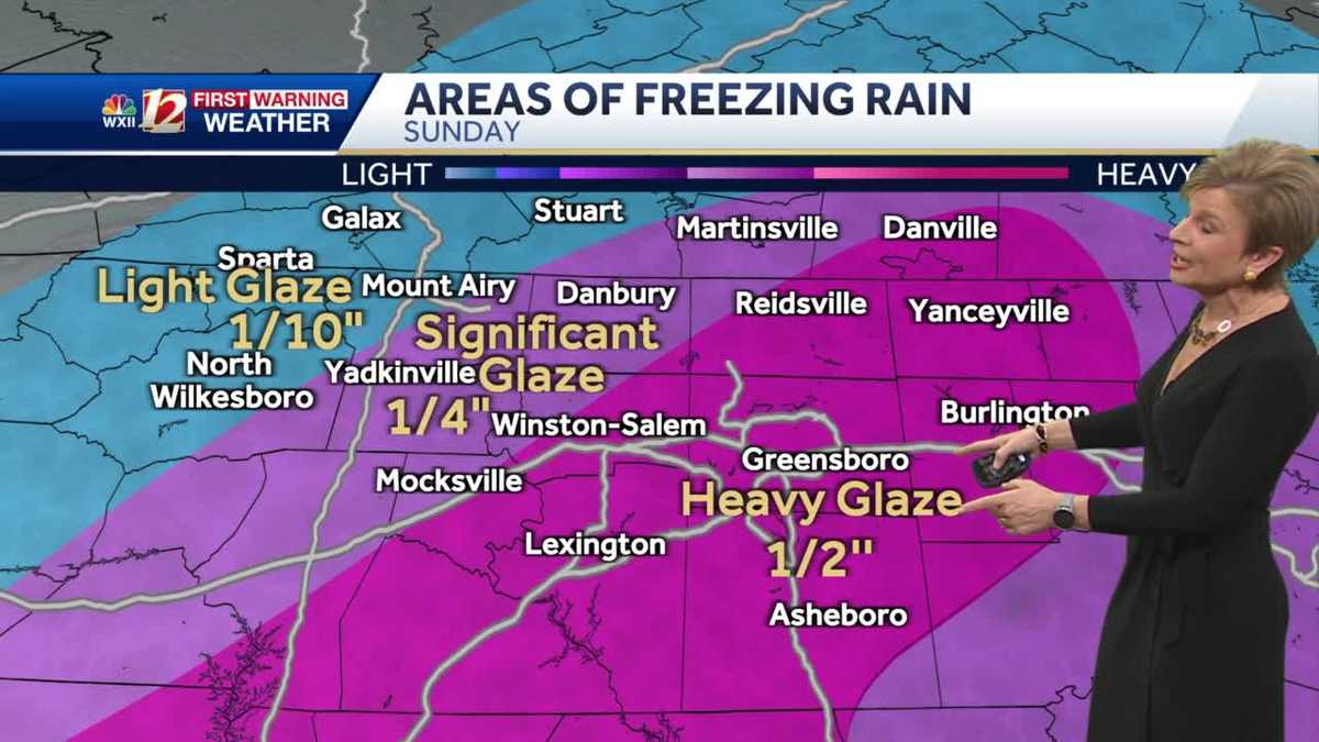 WATCH: Winter storm bringing snow, ice this Sunday