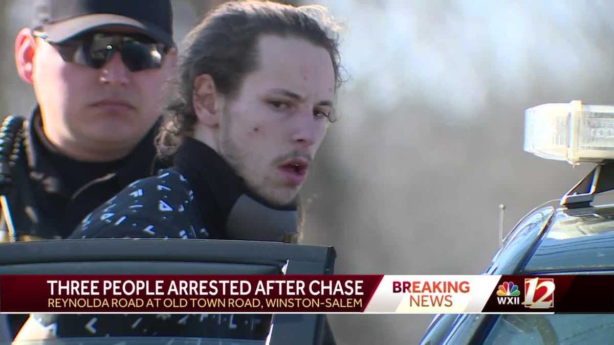 NCSHP arrest 3 after police chase with stolen truck ends in crash