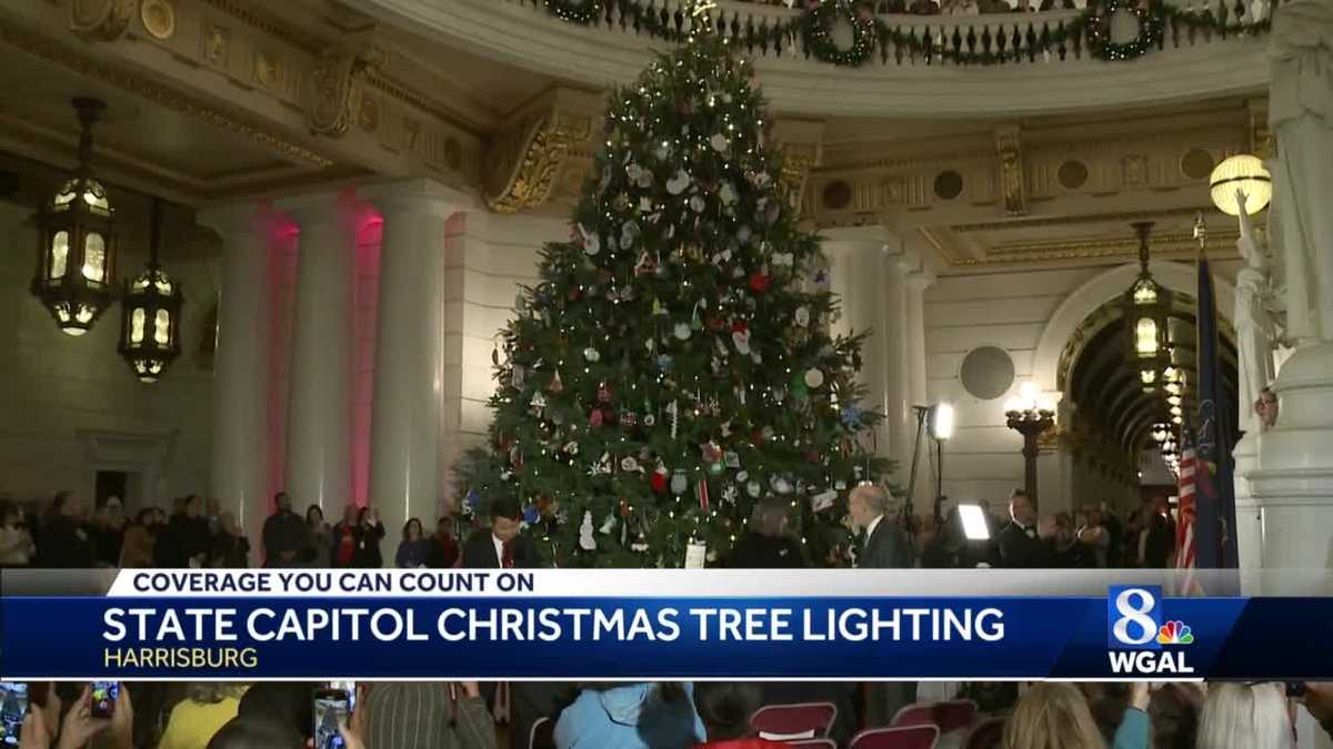 Christmas tree lit in Harrisburg