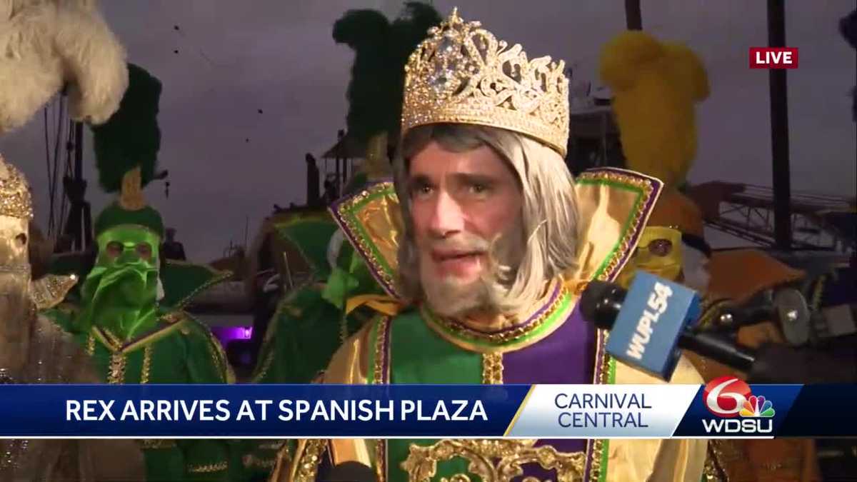 New Orleans Rex King and Queen riverfront arrival
