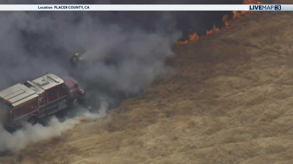 Watch: Crews respond to grass fire in Placer County – KCRA