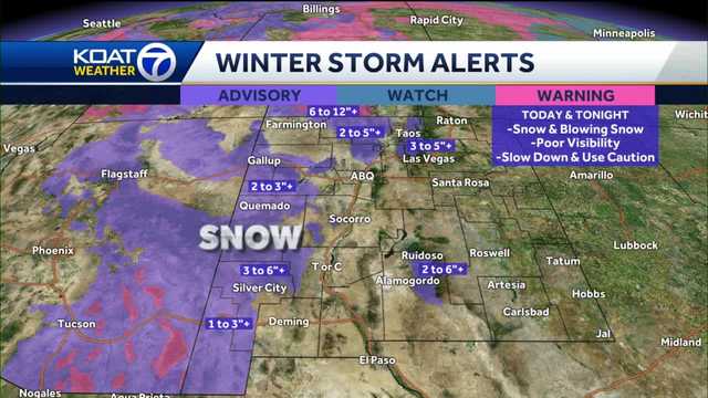 Winter storm to impact New Mexico today and tonight - Vimarsana News