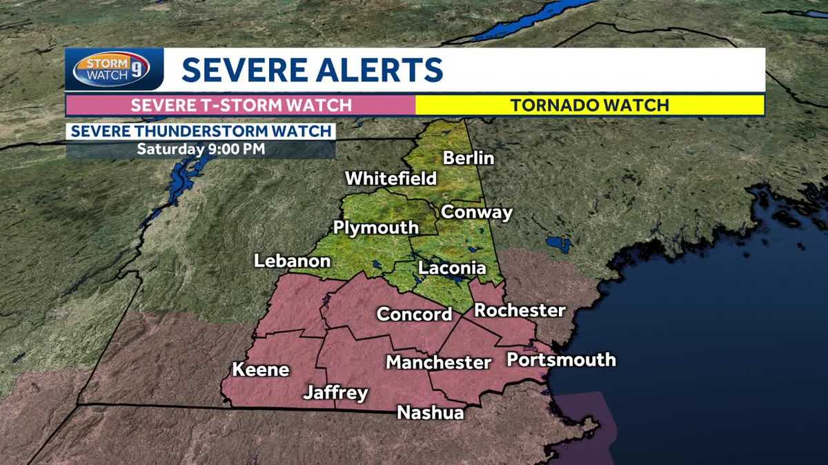 Round of Severe Weather Moved Across NH Saturday