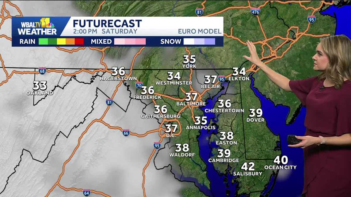 Sunny Saturday followed by soggy Sunday across Baltimore region
