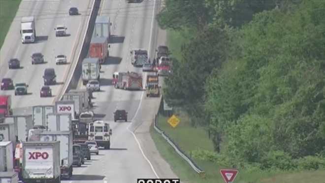 Crash on Interstate 85 in Spartanburg County slows traffic
