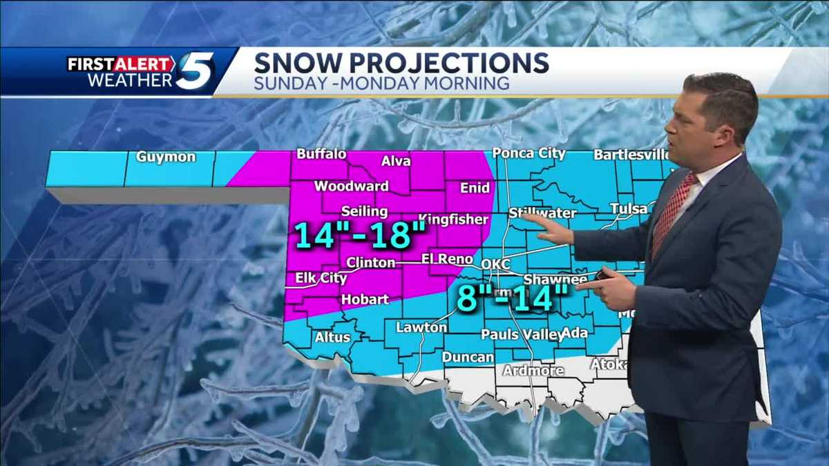 OKLAHOMA WINTER SNOW STORM WINTER STORM WARNING issued as major