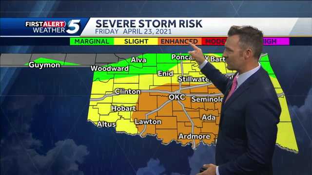 OKLAHOMA SEVERE STORM TIMELINE: When to expect hail, tornado risk Friday in Oklahoma - Vimarsana News