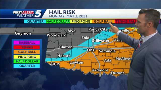 OKLAHOMA WEATHER: Severe storms with hail possible Monday evening in Oklahoma - Vimarsana News