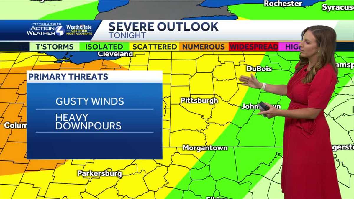 Impact Day: Strong to severe storms possible in Pittsburgh tonight