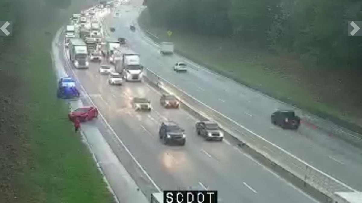 Crashes Cause Traffic Backup On Interstate 85 In Spartanburg County